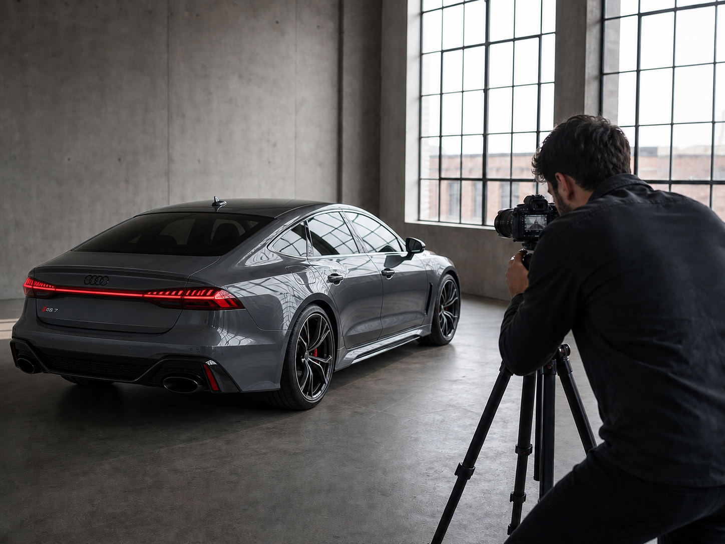 Sesión fotográfica profesional de un Audi RS 7